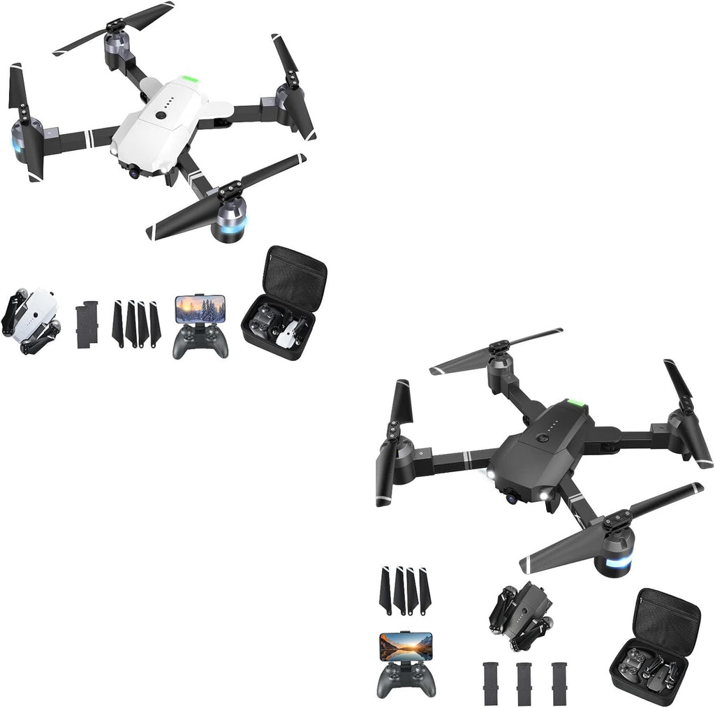 Foldable 1080P FPV Drone with 3 Batteries & Carrying Case X635