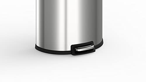 13.2 Gal Stainless Steel Step-on Trashcan A129