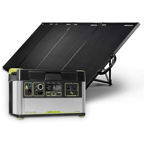 Portable Power Station, 1,000 W, Solar-Powered Generator F98545