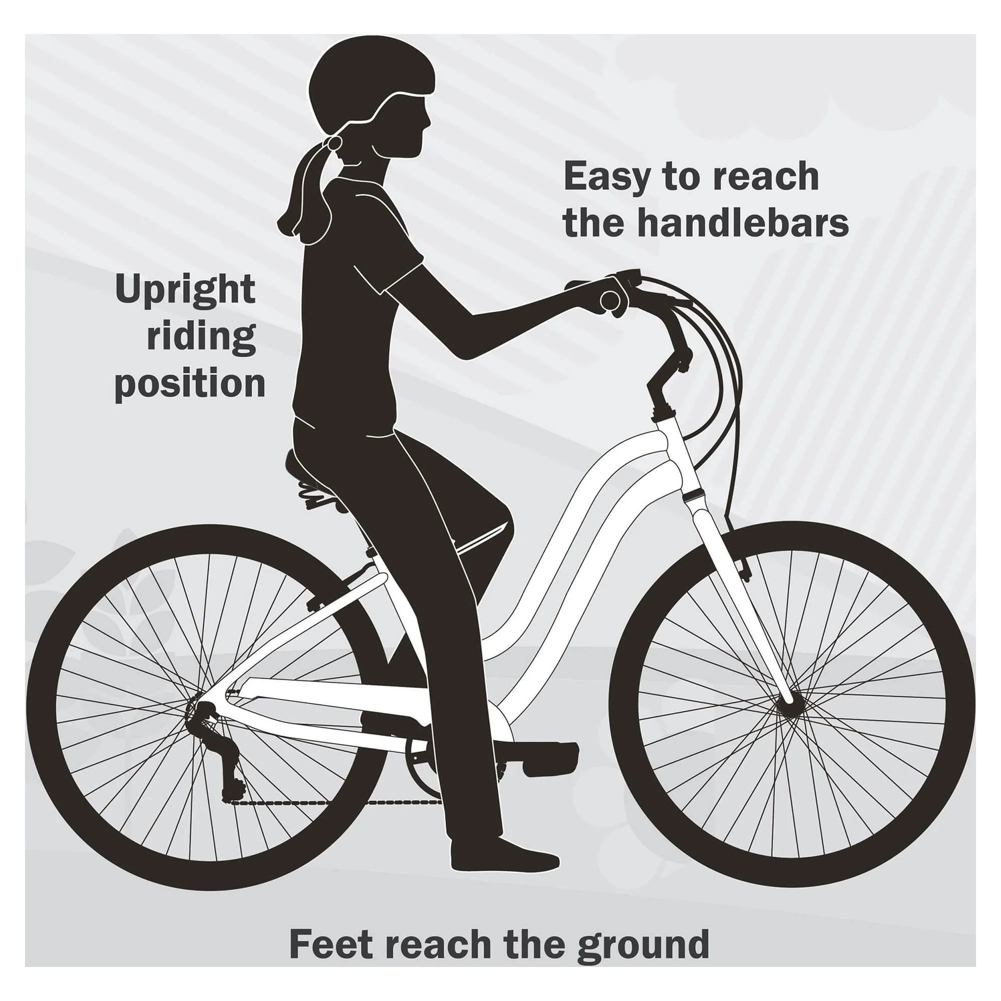 Charcoal 26 In. Single-Speed Cruiser Bike S756