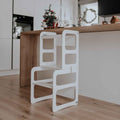 Black Foldable Montessori Tower and Step Helper L80148