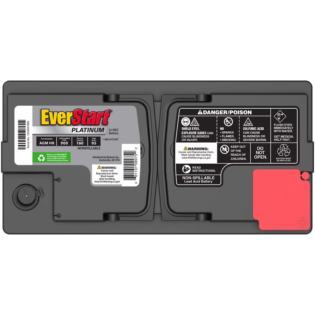 AGM Battery, Group Size H8, 12 Volt, 900 CCA S594