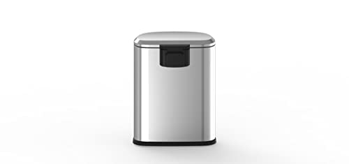 13.2 Gal Stainless Steel Step-on Trashcan A129