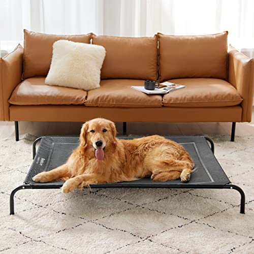 Cooling Elevated Dog Bed with No-Slip Feet and Breathable Mesh B978210