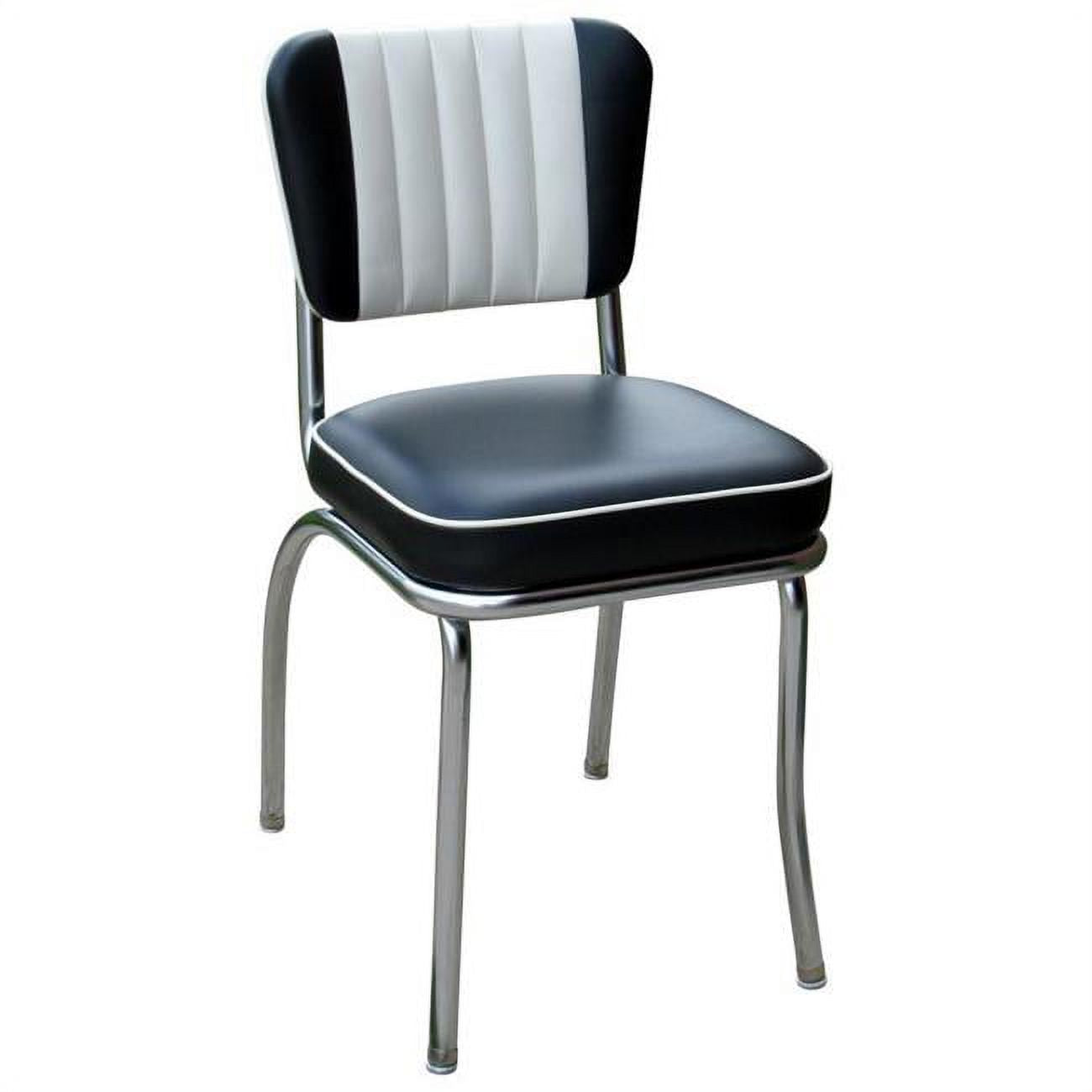 Dual Tone Channel Back Diner Chair with Box Seat I444