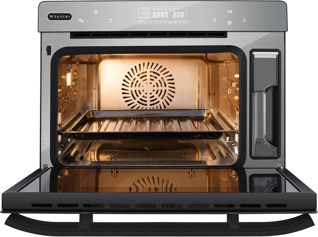 40 Quart Counter-Top Convection Steam Oven, Black Stainless Steel A753