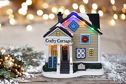 Lighted Musical Snow Village Collectible Building Houses T414
