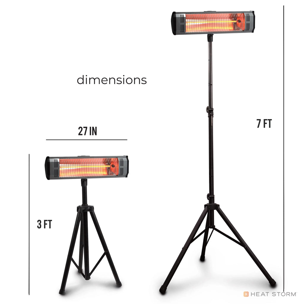 1500 Watt Electric Outdoor Heater with Tripod G27384