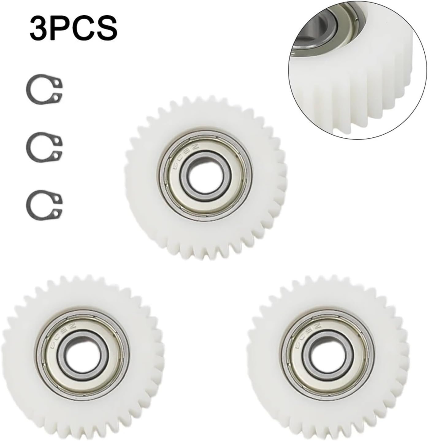 3 PCS Planetary Gears with Bearings Wheel Hubs Motor Repair Gear Teeth B4078