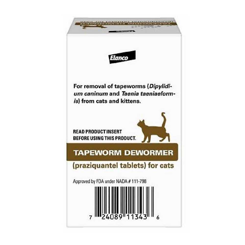 Pack of 3 Tapeworm Dewormer Tablets for Cats R7766