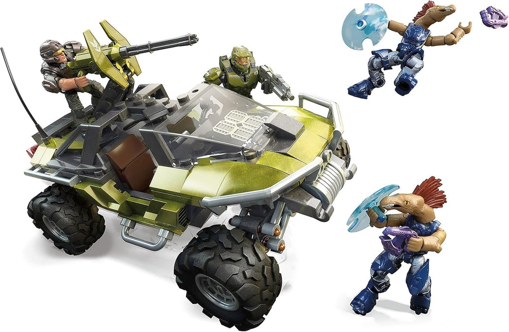 Mega Construx Halo Warthog Rally Vehicle Construction Set with Master Chief Figure E79509