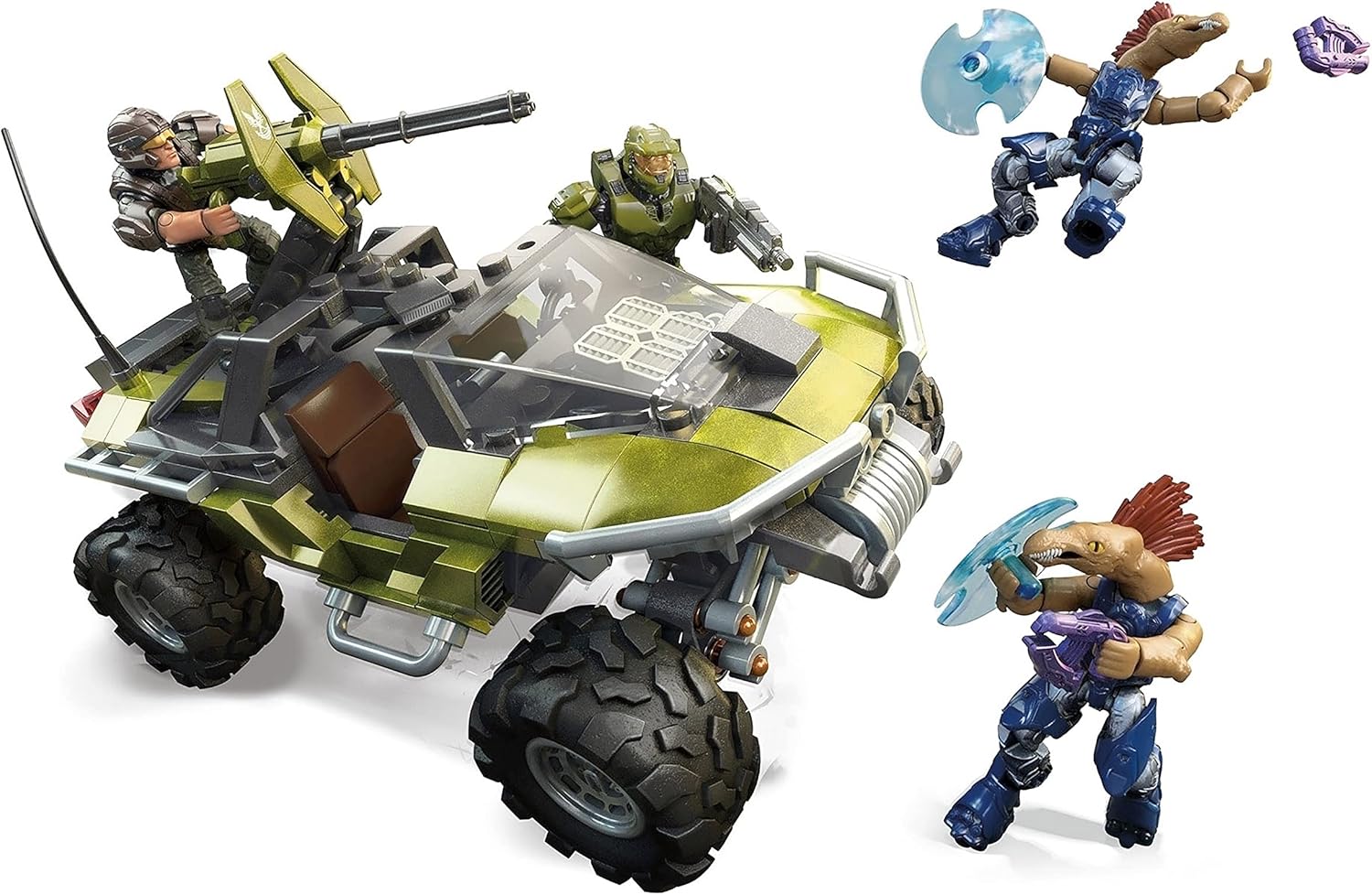 Mega Construx Halo Warthog Rally Vehicle Construction Set with Master Chief Figure E79509