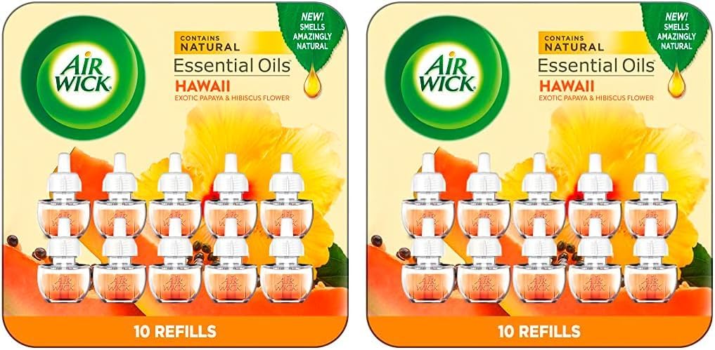 Air Wick Plug in Scented Oil Refill, 10 Count (Pack of 2) Z912462