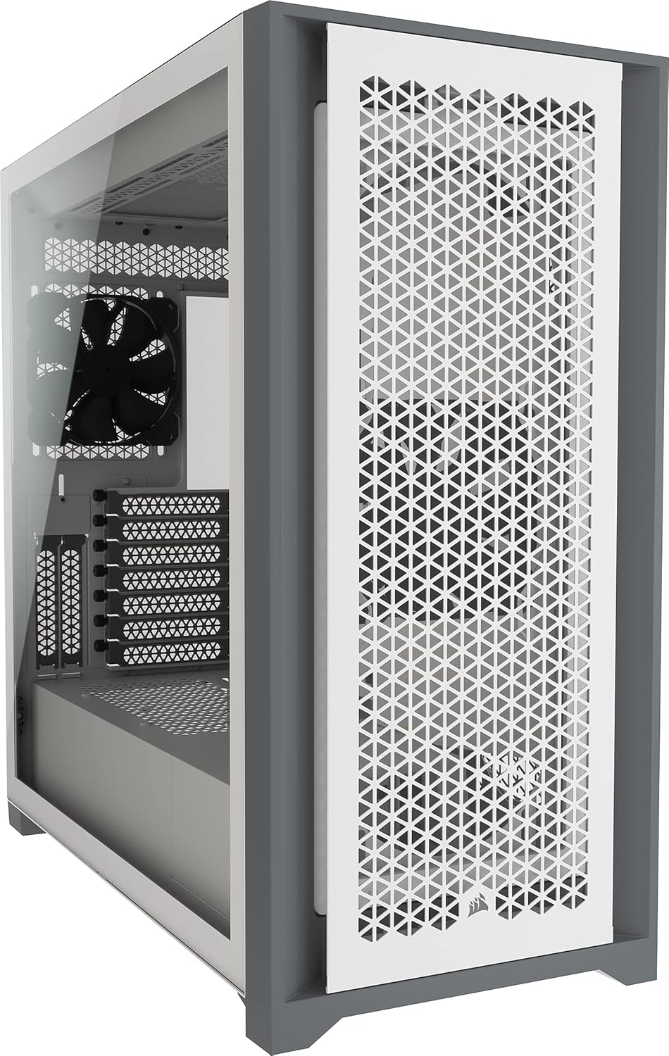 Black Tempered Glass Mid-Tower ATX PC Case B982687