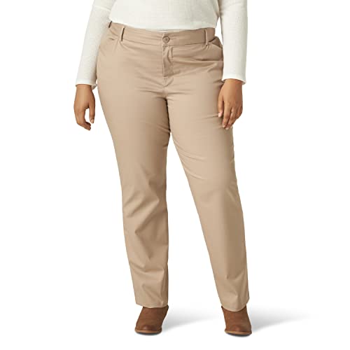 Plus Size Relaxed Fit Straight Leg Pant A513