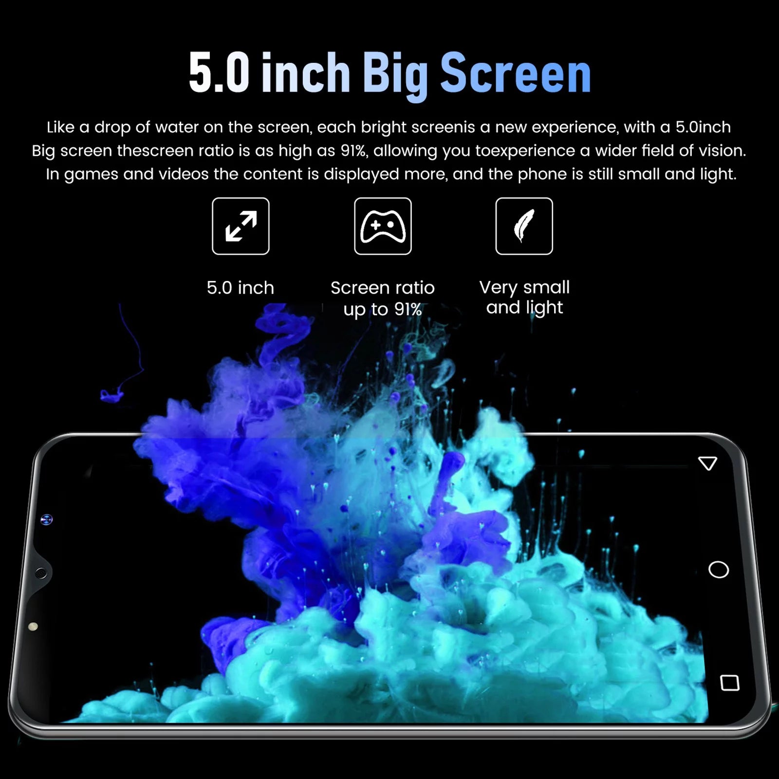 Unlocked Dual Sim Smartphone 5in 3800mAh U727468