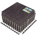Wood Grain EVA Interlocking Floor Mats with Borders M181403