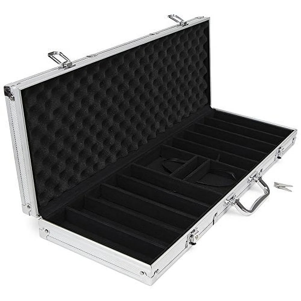 500ct. 14g Poker Chip Set in Aluminum Metal Carry Case U172790