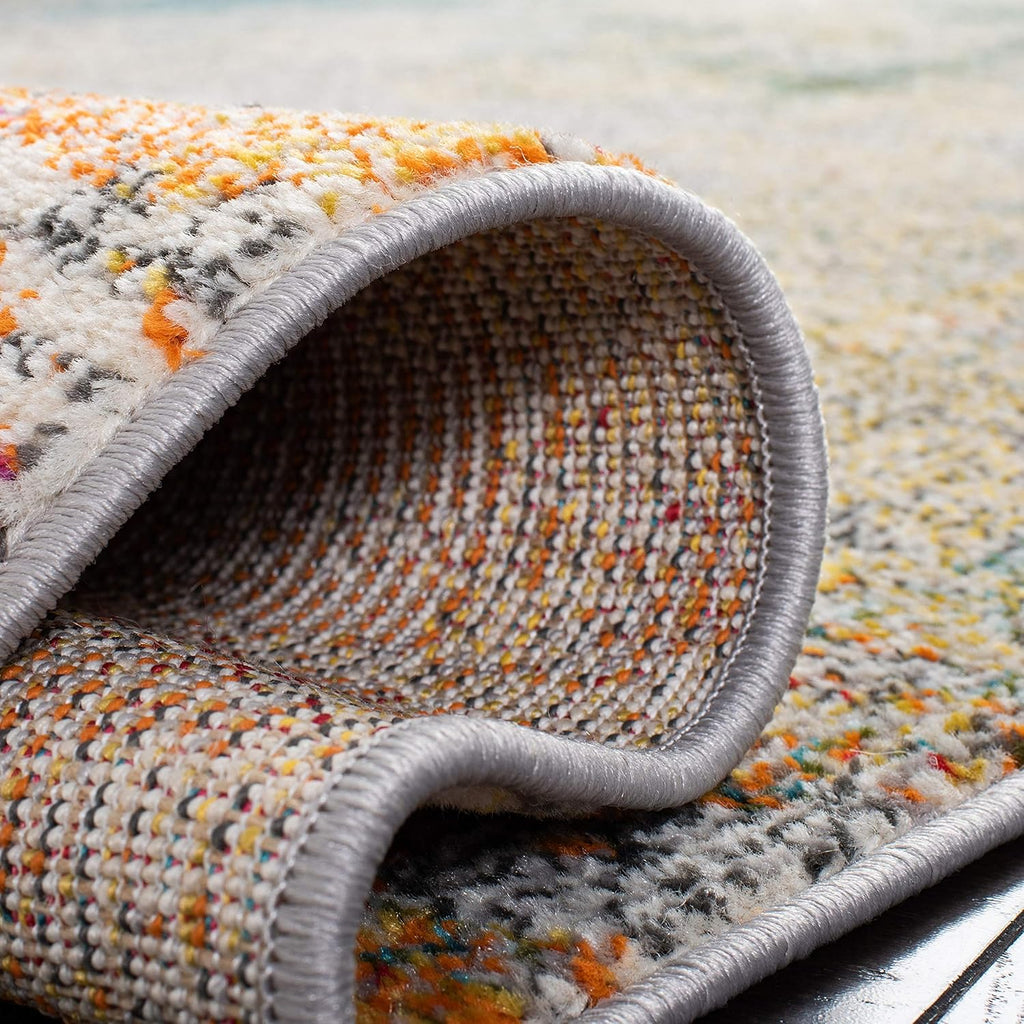 2'2" x 12' Grey Gold Runner Rug B12500
