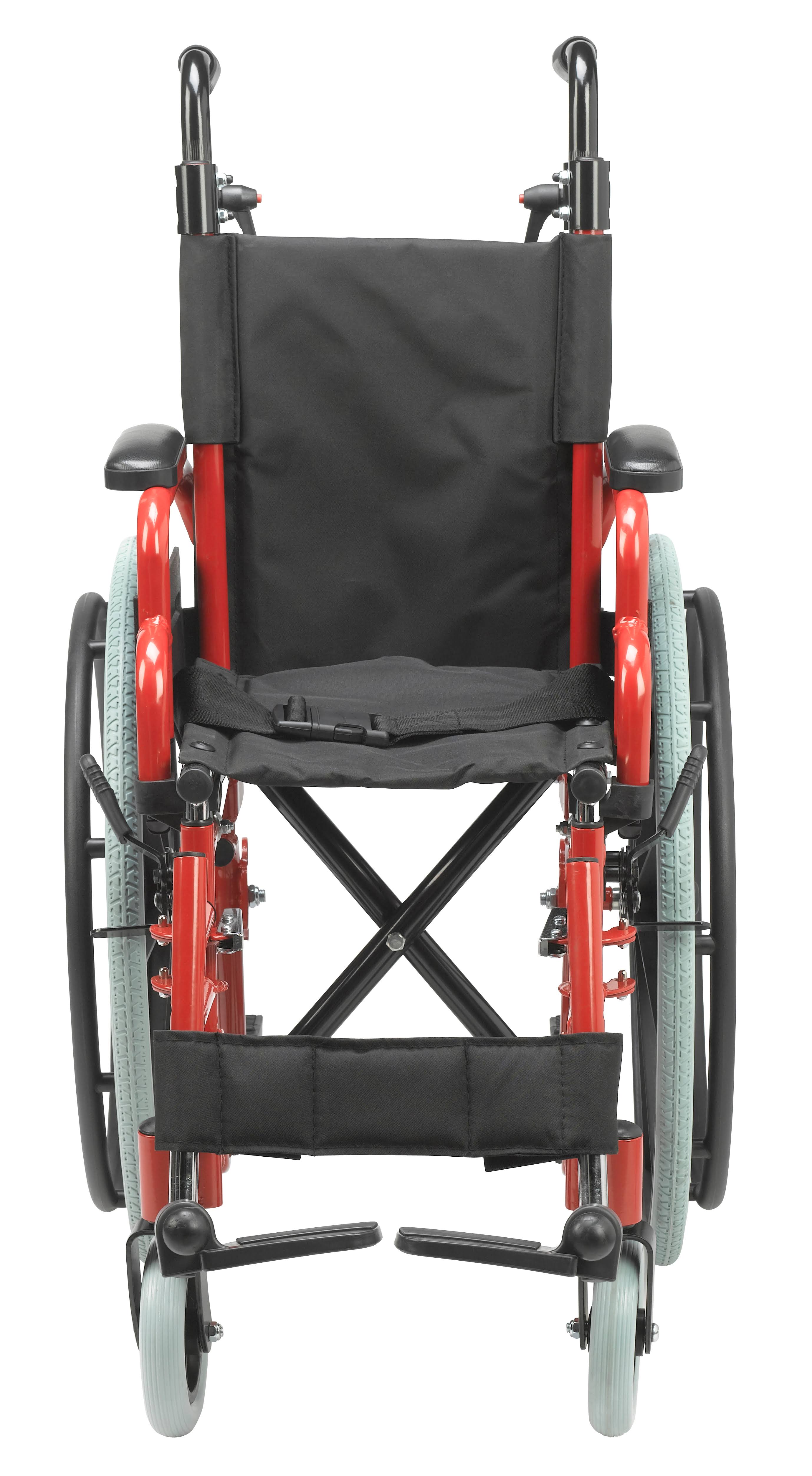 Pediatric Folding Wheelchair 12x22 Fire Truck Red U77777