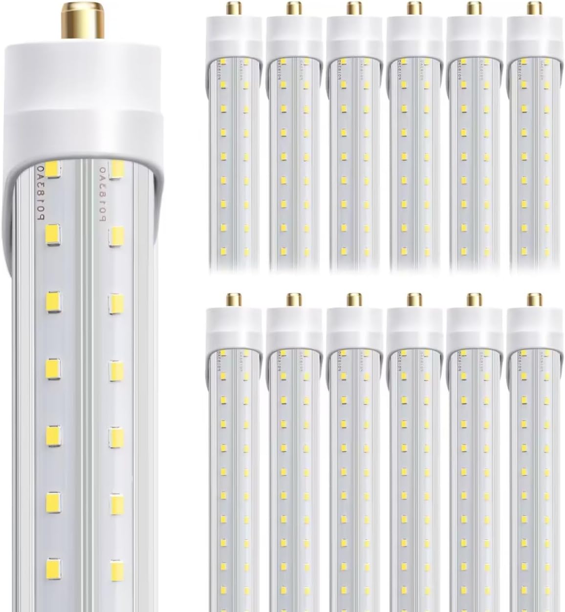 8ft 72W 6000K 10000lm T8 T10 T12 FA8 LED Bulbs (Pack of 12) W859