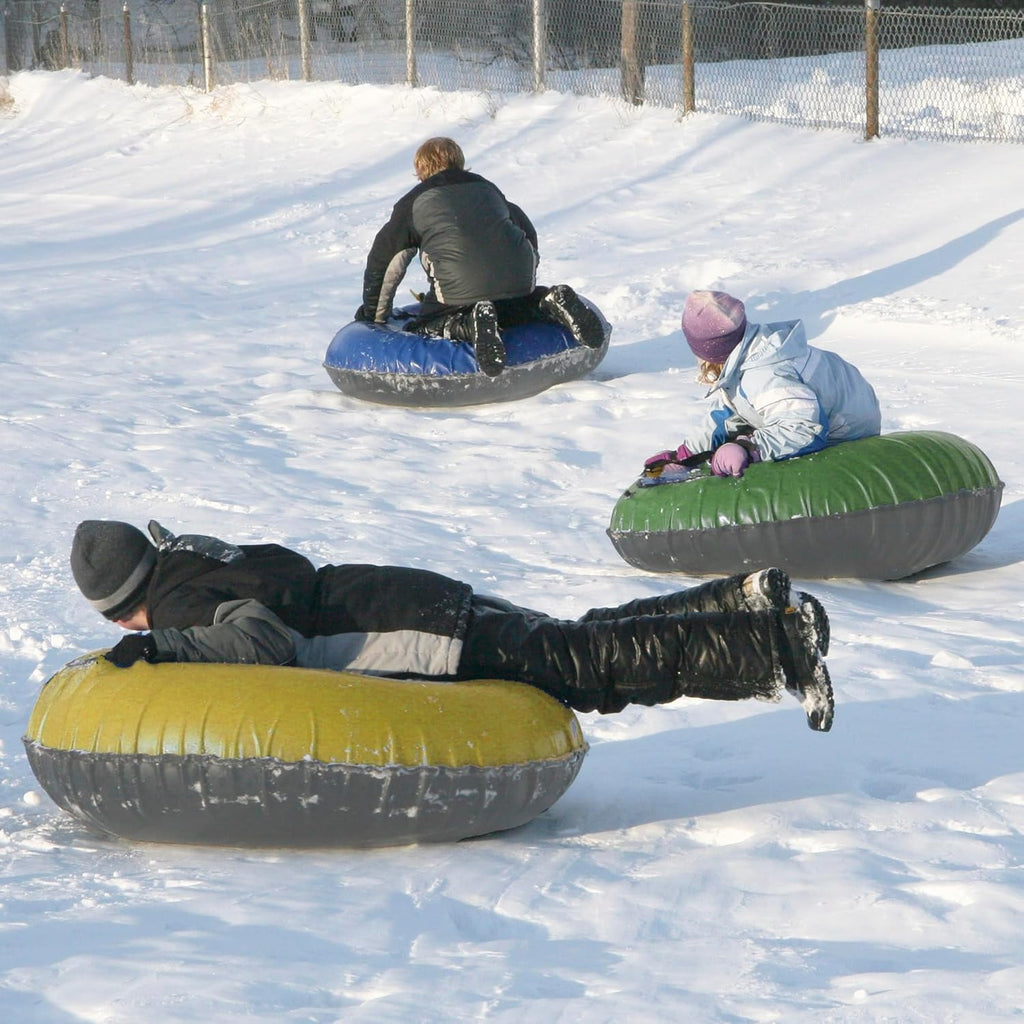 2 Pack Inflatable Snow Tubes with Heavy Duty Cover V499