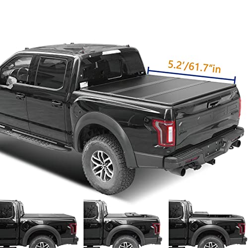 6.2ft Hard Tri-Fold Truck Bed Tonneau Cover H255883