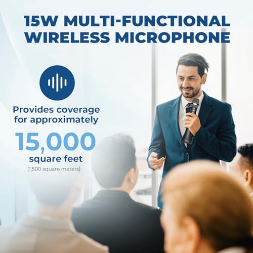 15W Wireless Bluetooth Microphone Speaker with Noise Cancelling J422203