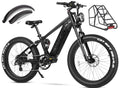 750W Fat Tire Electric Bike 26 Inch 20AH Removable Battery Full Suspension Shimano 8 Speed C446511