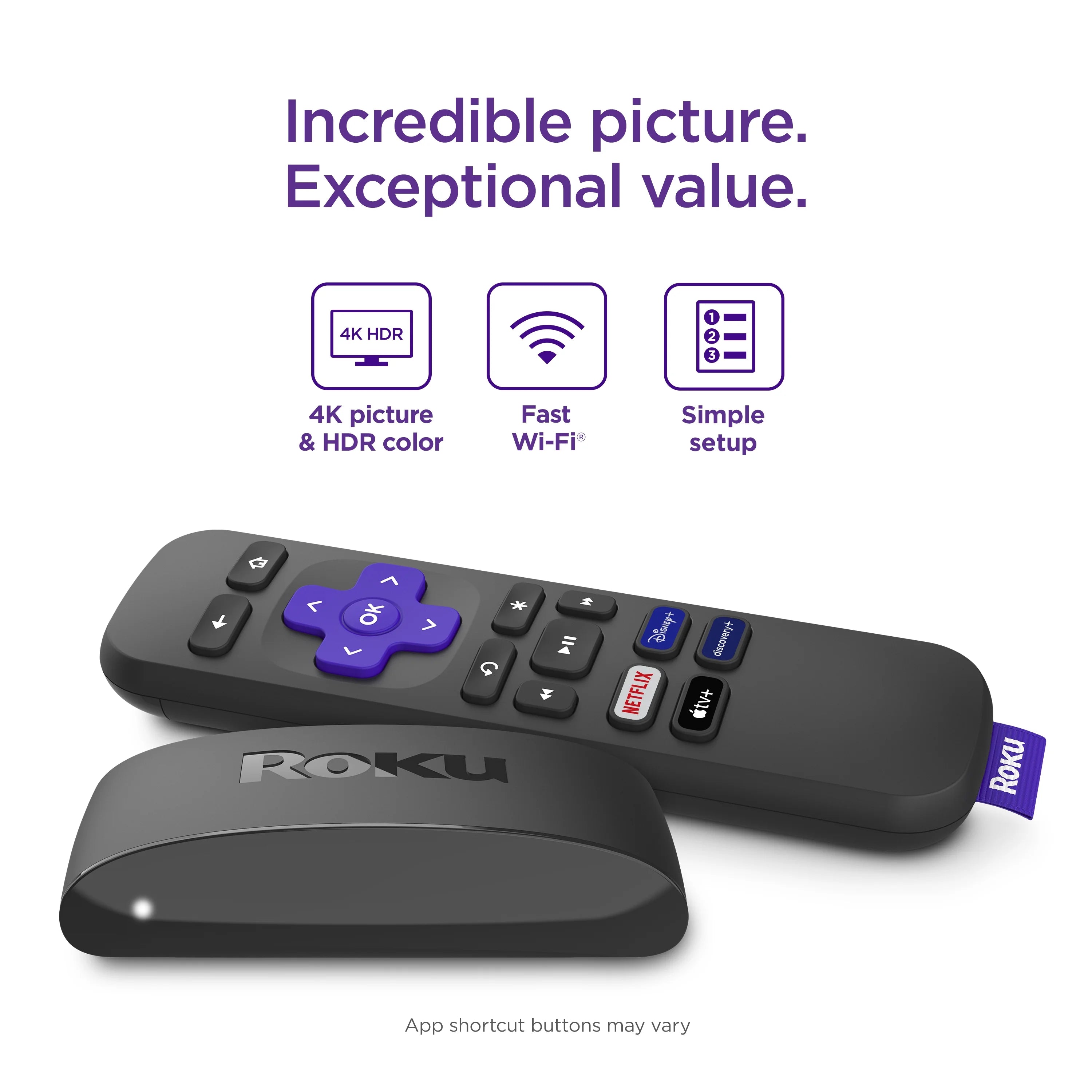 4K Streaming Player with Standard Remote M4998