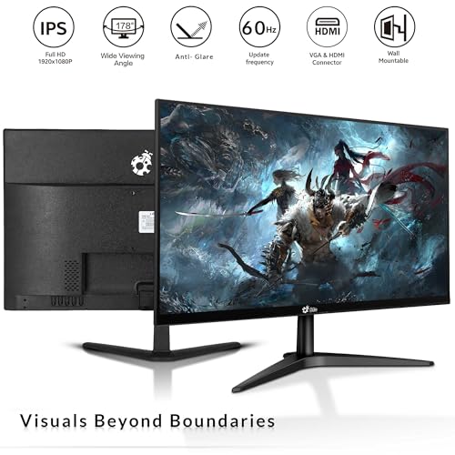 RGB Gaming Desktop PC Bundle - Intel Core i5 6th Gen, 16GB DDR4 Ram, 1TB SSD, NVIDIA GeForce GTX 1050 Ti 4GB, 24-inch Monitor, Windows 11 Pro (Renewed) I93730
