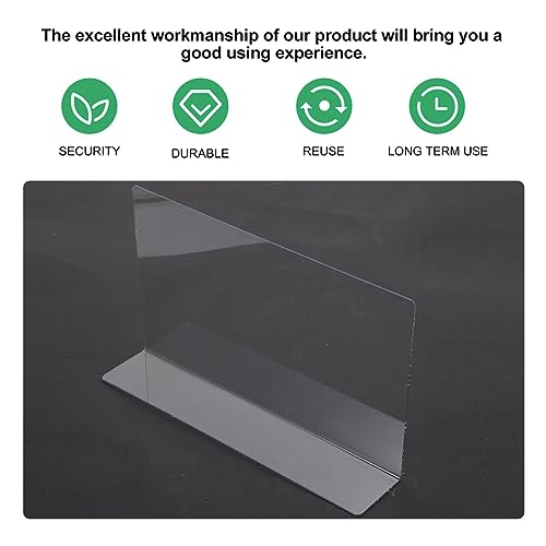 8 Pcs Clear Acrylic Closet Shelf Dividers B732903