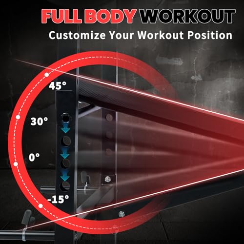 Adjustable Incline Decline Flat Weight Bench with Leg Extension & Curl A822987