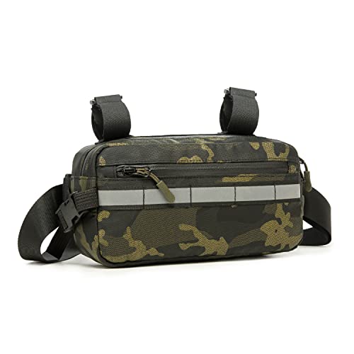 Green Camo Waterproof Bike Handlebar Bag J3511