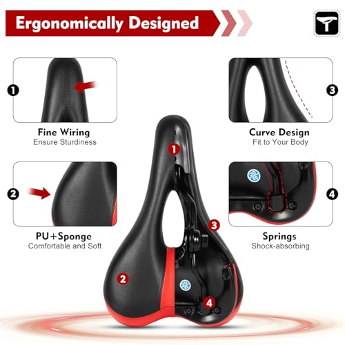 Black Adjustable Electric Scooter Seat Saddle F15321