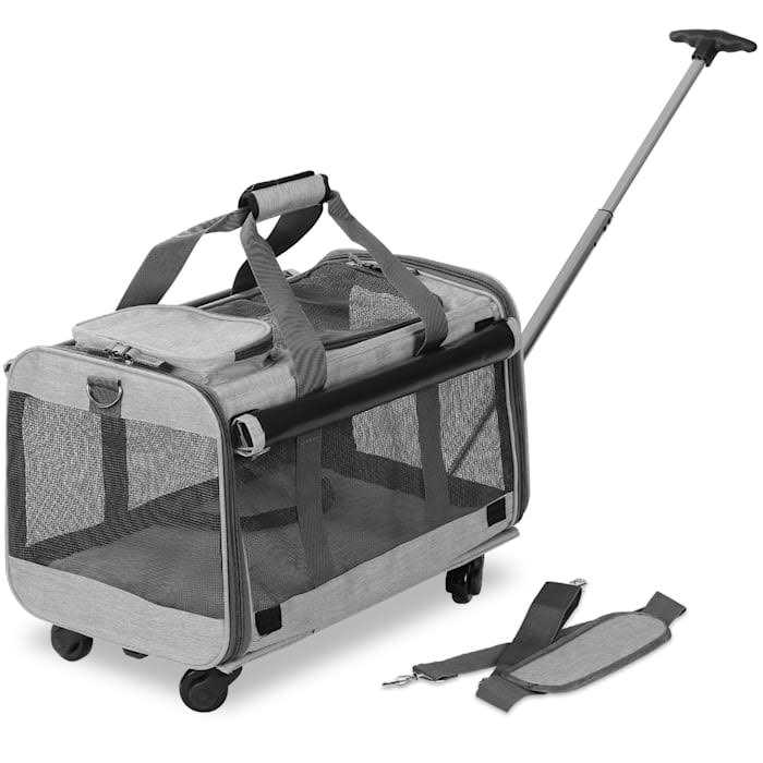 Pet Carrier with Detachable Wheels J433075