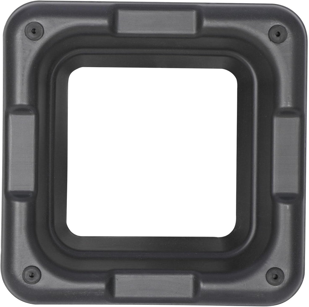 16"" x 16"" Adjustable Height Stepper Square Workout Platform with 4 Risers, Grey&Black X52151