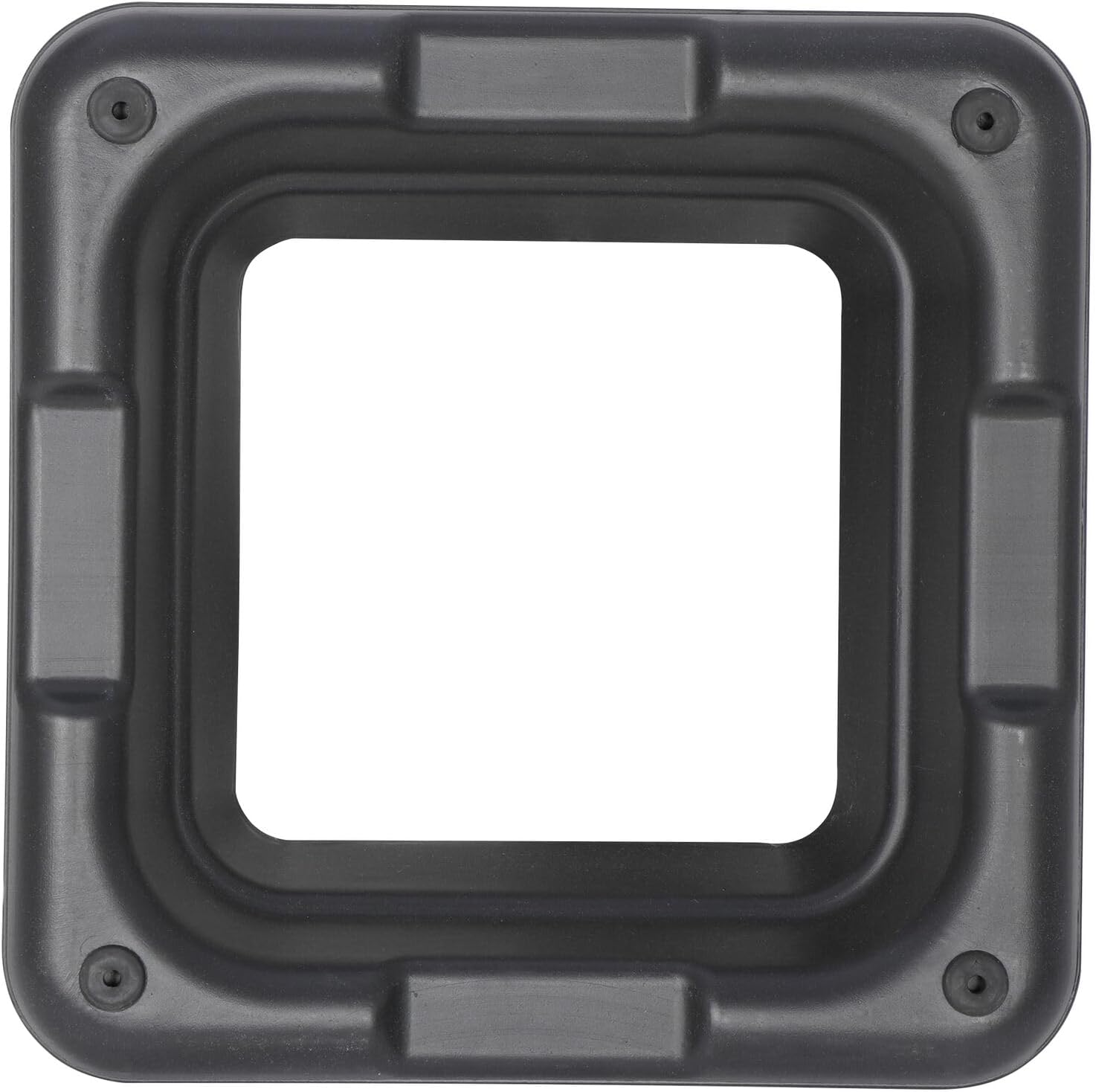 16"" x 16"" Adjustable Height Stepper Square Workout Platform with 4 Risers, Grey&Black X52151