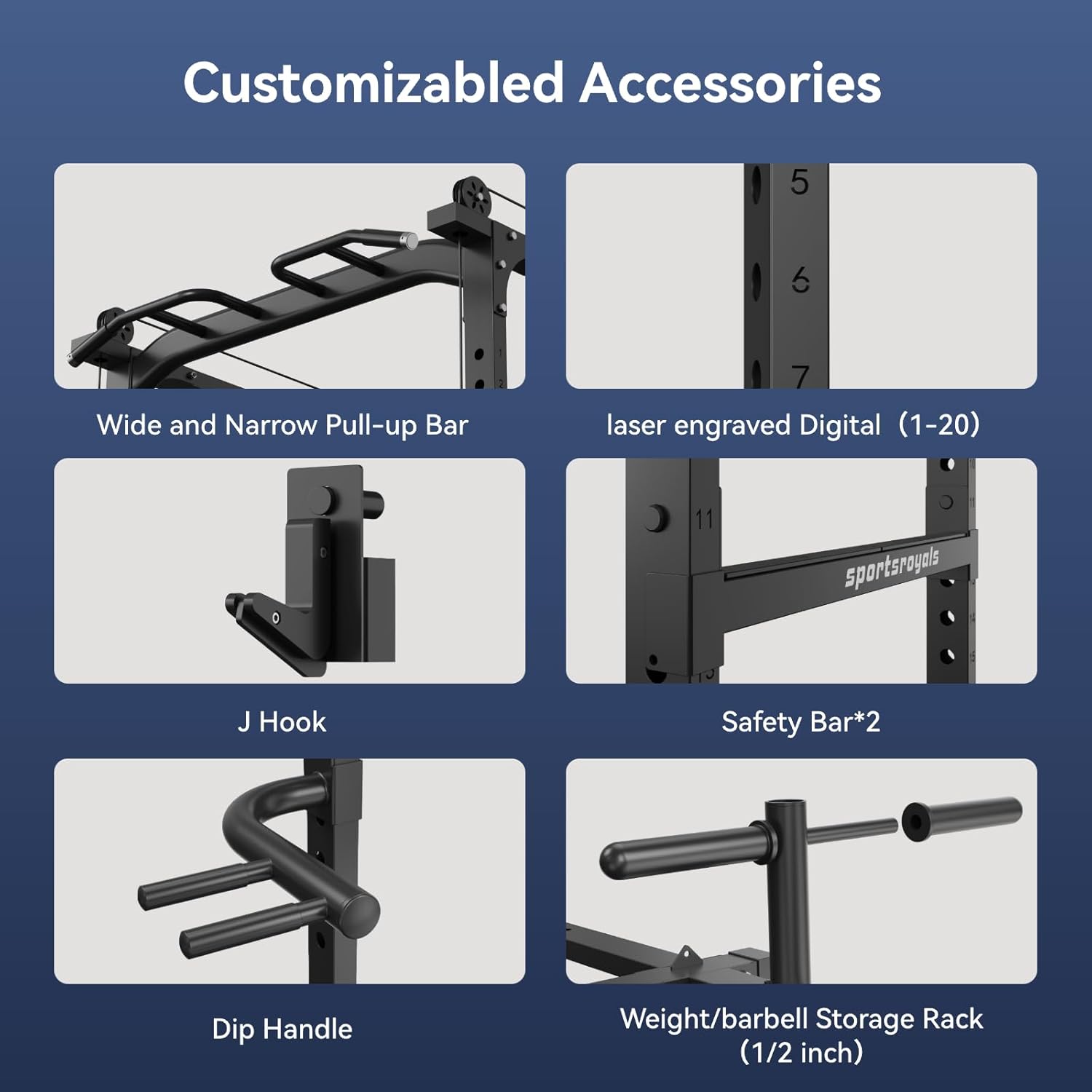 Power Cage with Adjustable Cable Crossover System R2659