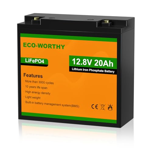 12V 20Ah Lithium LiFePO4 Battery with BMS G842