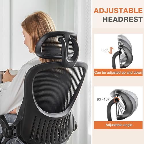 Pink Ergonomic High-Back Mesh Desk Chair with Wheels W189685
