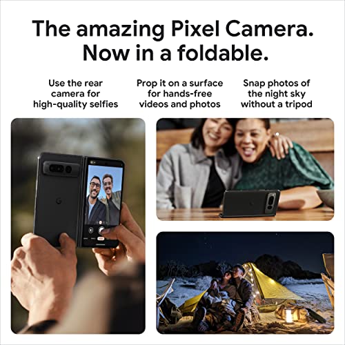 Obsidian 256 GB Foldable 5G Smartphone with Telephoto and Ultrawide Lens W907