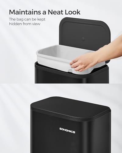 5.2-Gallon Stainless Steel Kitchen Trash Can with Lid Z8532