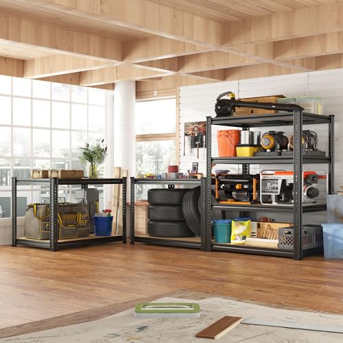 5-Tier Adjustable Metal Garage Shelving 72.1" H (2 Pack) E96119
