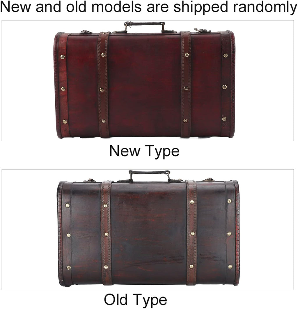 Antique Wooden Suitcase M7874