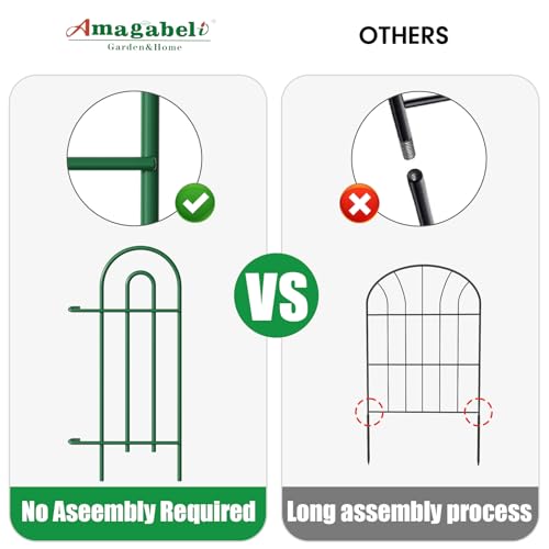 35 panels No Dig Metal Garden Fence 18in(H)×50ft(L) Q4372