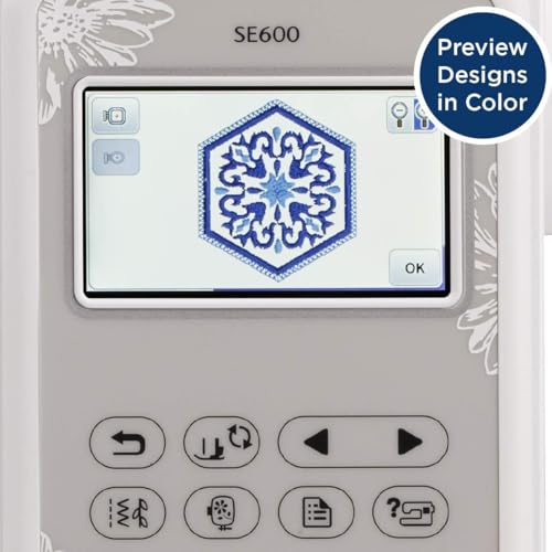 Sewing and Embroidery Machine, 80 Designs, 103 Built-In Stitches, Computerized, 4" x 4" Hoop Area, 3.2" LCD Touchscreen Display, 7 Feet T71835