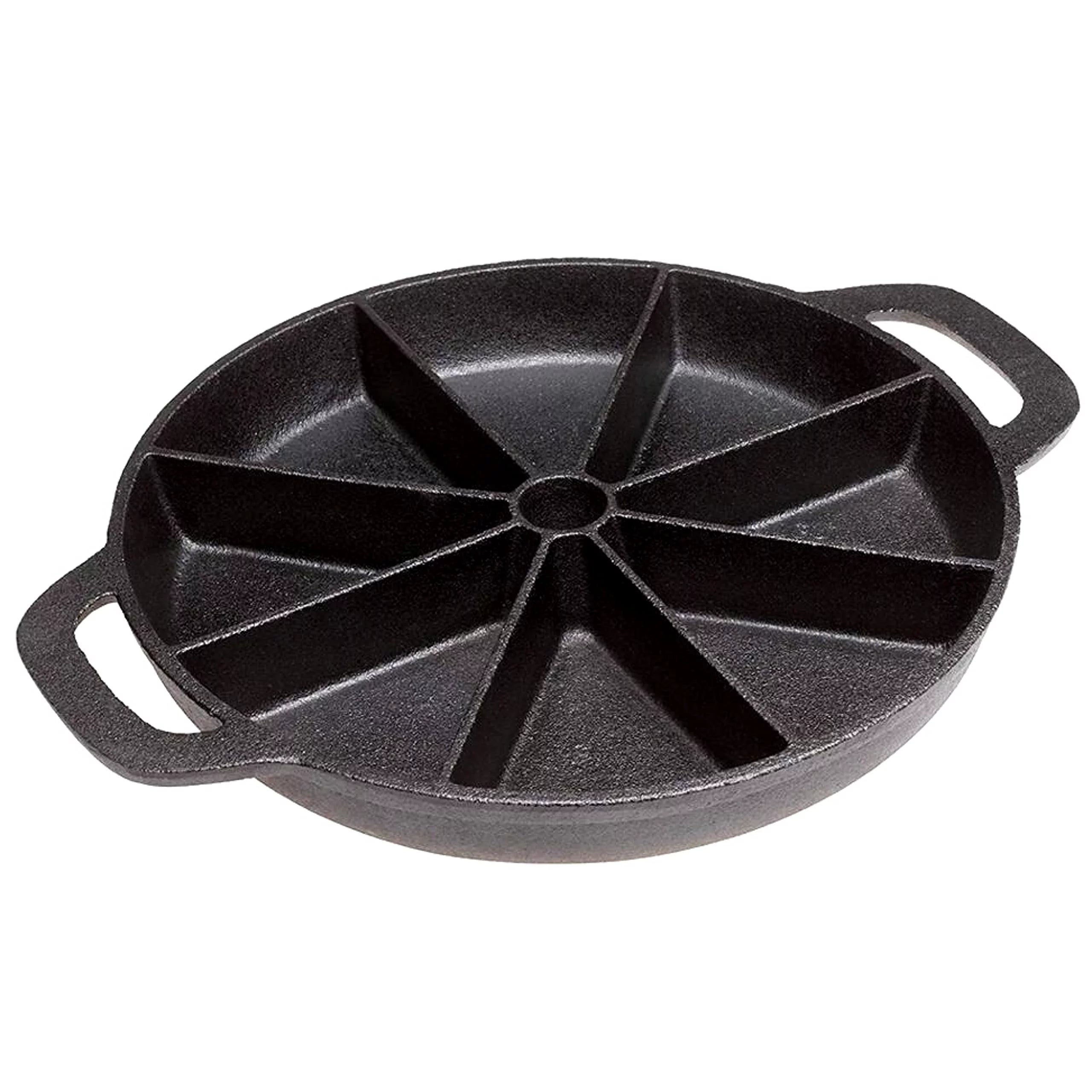 Black Cast Iron Non-Stick Biscuit & Muffin Pan R748