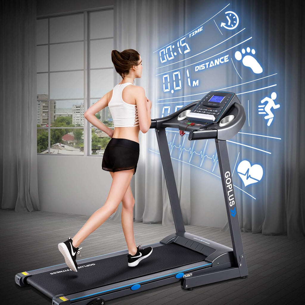 2.25HP Folding Treadmill with Incline Electric Treadmill U41686