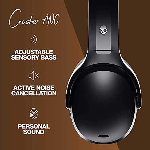 Black/Tan Noise Canceling Wireless Headphone A1203